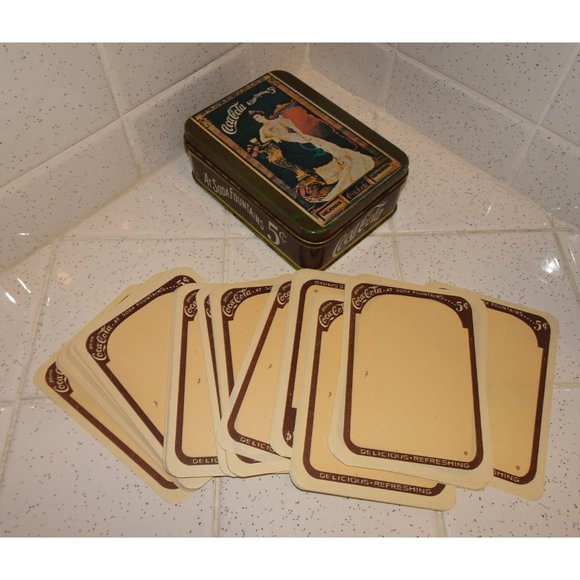 Vintage Coca Cola Queen Mary Tin w/ Note Pad collectible memorabilia stash box - Picture 2 of 11